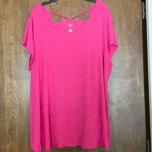 St John’s Bay active tee, pink, 3X